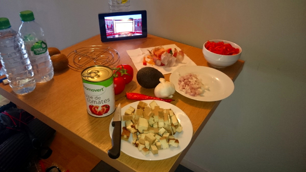 Kochen im Aparthotel auf dem Jakobsweg